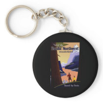 Visit The Pacific Northwest Keychain