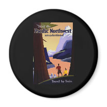 Visit The Pacific Northwest Fridge Magnet