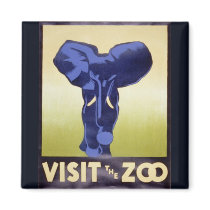 Visit the Zoo-elephant Magnets