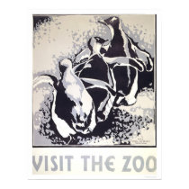 Visit The Zoo Penguin 1936 WPA posters by lc_wpa Visit The Zoo Penguin 1936 WPA posters