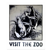 Visit the Zoo - WPA Poster - posters