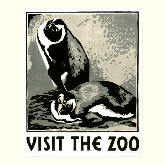 WPA PRINTS - Zoo Poster