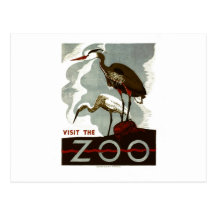 Visit the Zoo - WPA Poster - Post Cards