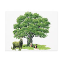 Visit With Father Oak postcards