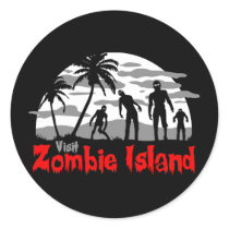 Visit Zombie Island Stickers