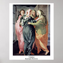 Visitation By Jacopo Pontormo Print