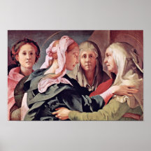 Visitation  By Pontormo Jacopo Poster