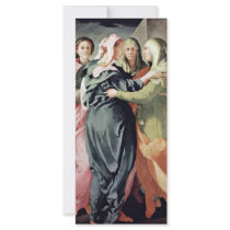Visitation By Pontormo Jacopo Personalized Rack Card