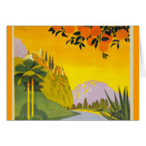 Visitez La Grece En Auto Horizontal Greeting Card