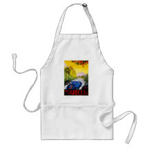 Visitez La Grece En Auto - Vintage Travel Poster Apron