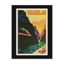 "Visitez la Yougoslavie" Vintage Travel Poster Postcards