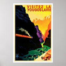 Visitez La Yougoslavie Vintage Travel Posters
