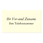 Visiting card agency f. p. Income Business Card