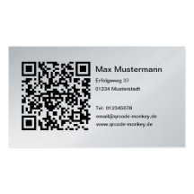 Visiting card, platinum (individually shapable) business card