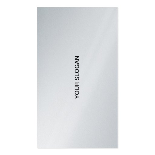 Visiting card, platinum (individually shapable) business card templates (back side)