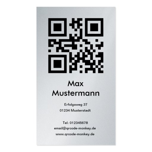 Visiting card, platinum (individually shapable) business card templates (front side)