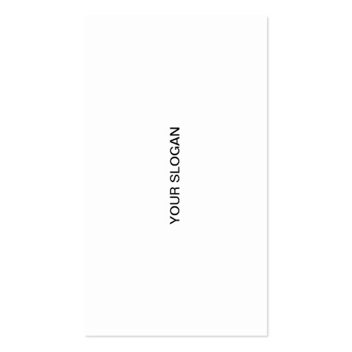 Visiting card, portrait format (individually shapa business card template (back side)