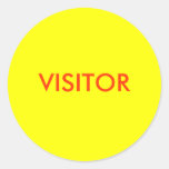 VISITOR ROUND STICKERS