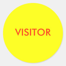 VISITOR ROUND STICKERS