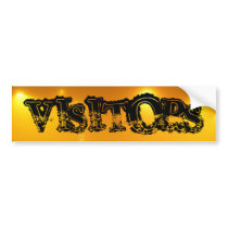VISITORS bumper stickers by ManuelSeixas VISITORS bumper stickers