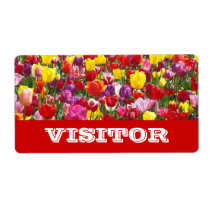 VISITORS Labels ID's Sprin Tulips Flowers