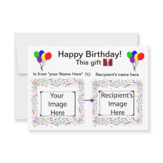 Visual Cues Card : Birthday invitation