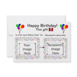 Visual Cues Card : Birthday invitation