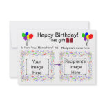 Visual Cues Card : Birthday invitations