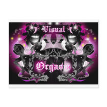 Visual Orgasm Emblem postcards by Vincefraser Visual Orgasm Emblem postcards
