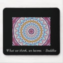 Visual Prayer Design with ZEN Buddhist Quote mousepads