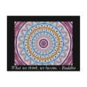 Visual Prayer Design with ZEN Buddhist Quote postcards