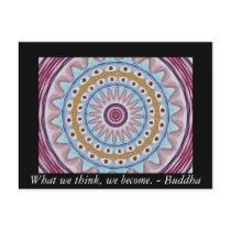 Visual Prayer Design with ZEN Buddhist Quote postcards