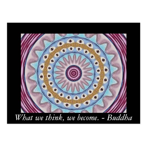 Visual Prayer Design with ZEN Buddhist Quote Post Cards