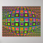 Visual variety op-art poster posters
