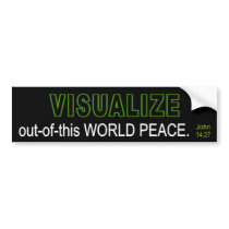 VISUALIZE OOTW PEACE 3 BUMPER STICKERS