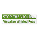 Visualize Whirled Peas bumper stickers by bumper2bumper Visualize Whirled Peas bumper stickers
