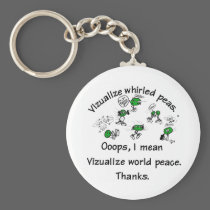 Visualize Whirled Peas - Customized keychains