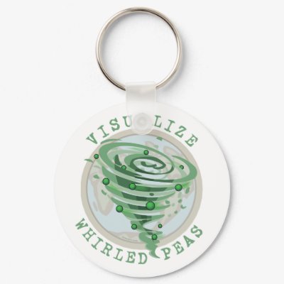 Visualize Whirled Peas keychain