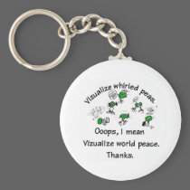 Visualize Whirled Peas keychains