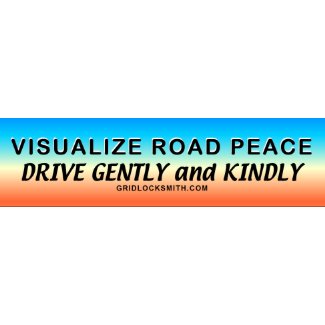 VisualizeRoadPeace.. bumpersticker