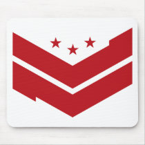 Visualnewbie Logo Basic - Red! mousepads