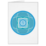 Visuddha Chakra Mandala - greeting card