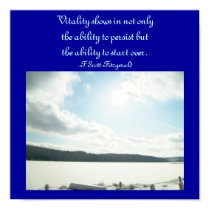 Vitality shows in not only...Quote Poster posters