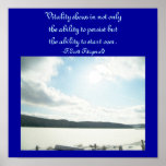 Vitality shows in not only...Quote Poster