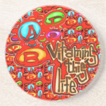 Vitamins Drink Coaster