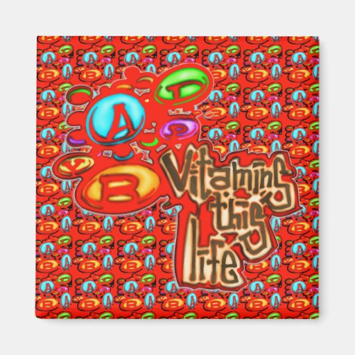 Vitamins Refrigerator Magnets