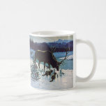 Vitnage Wild Animals Forest Creatures, Elk in Snow Mugs