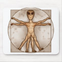 Vitruvian Alien mousepads by willlapuerta Vitruvian Alien mousepads