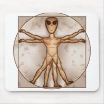 Vitruvian Alien mousepads