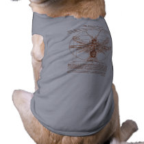 Vitruvian Crawfish Rust Color Dog Tee